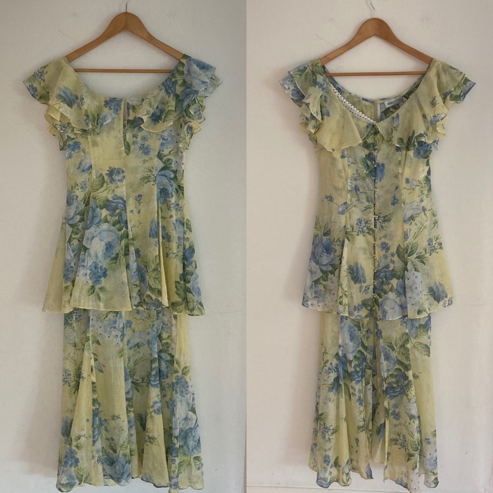 Alice McCall Yellow Floral Off-Shoulder Maxi Dress - Picture 4 of 11